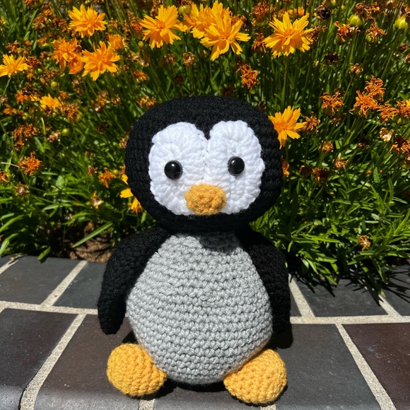 Hand Crafted Other - Hand Crocheted Waddle the Penguin Stuffed Animal!